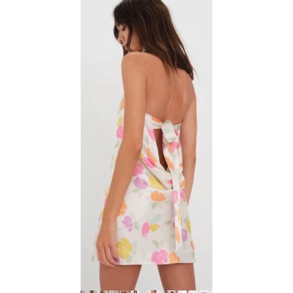 For Love And Lemons Coquette Girl Hazel Floral Romantic Mini Dress Size XS NEW - Picture 9 of 16
